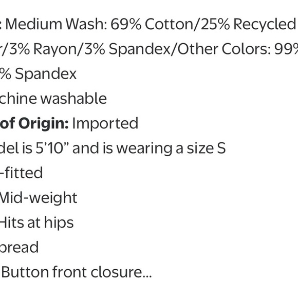 Time and Tru White Jean Jacket - Picture 5 of 5